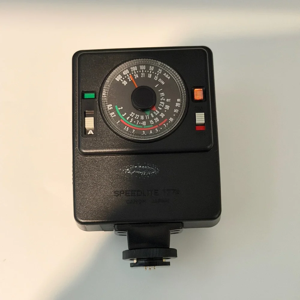 Canon Speedlite 177A External Flash for A-Series Film Cameras Black Japan Tested